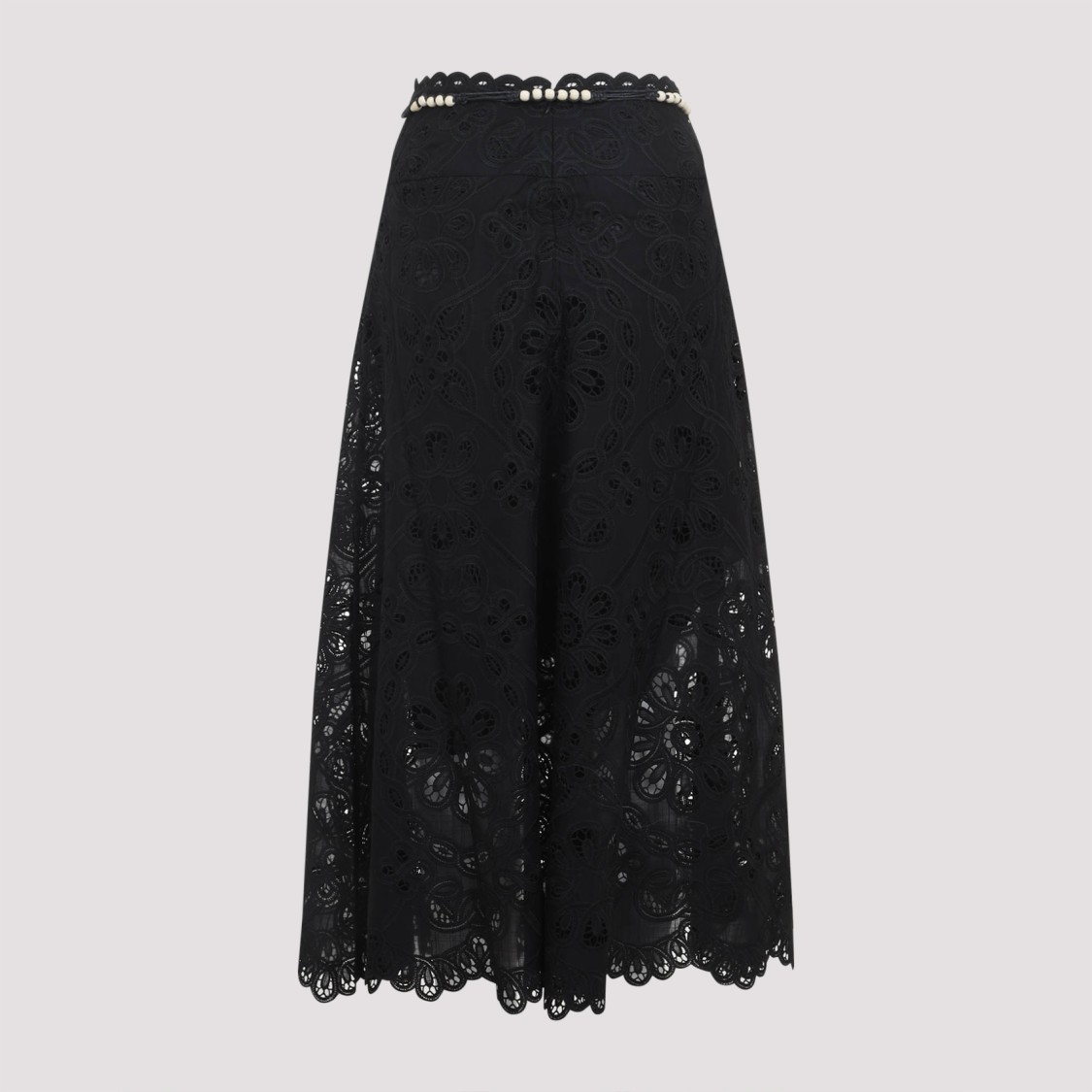 Shop Zimmermann Rhiannon Embroidered Midi Skirt