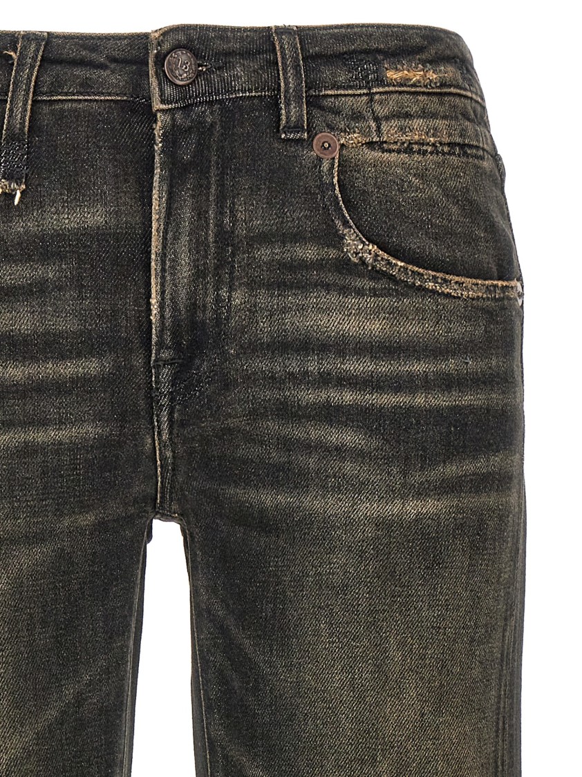 R13 Boy Straight Jeans In Black