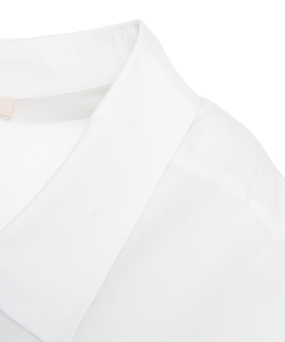 LIU •JO LIU JO POPLIN SHIRT WITH CONCEALED BUTTON FRONT