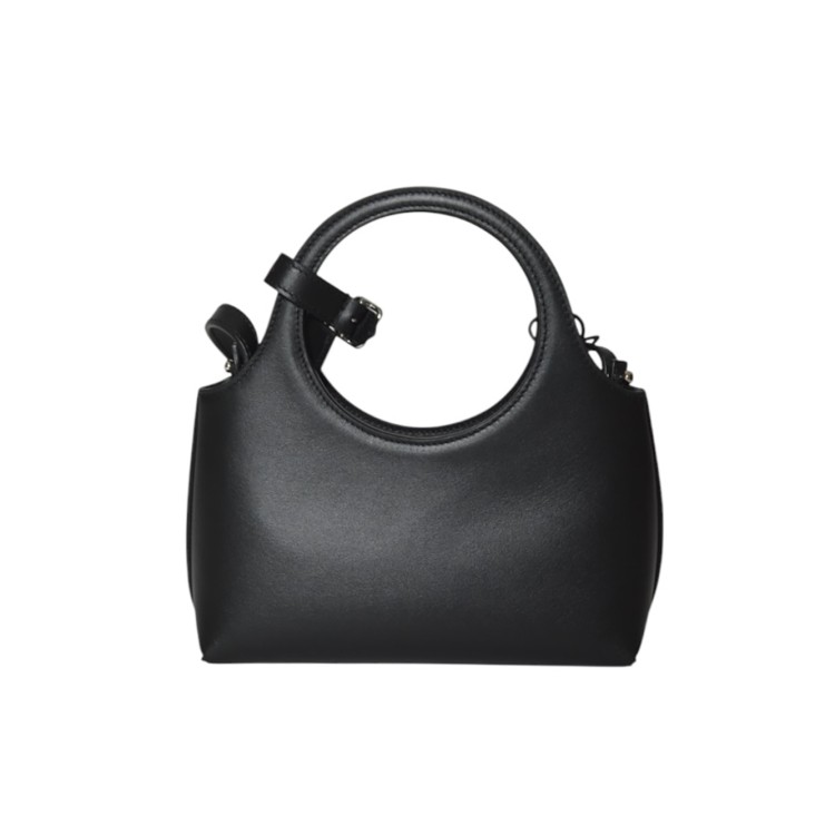 Courrèges Black Leather Mini Holy Day Bag Shoulder Bag | THE