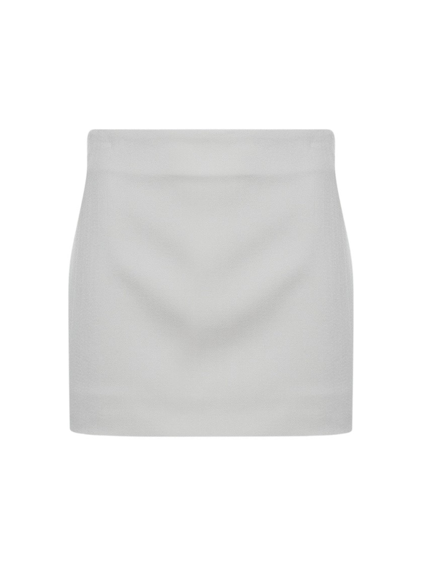 Wardrobe.nyc Column Mini Skirt In White