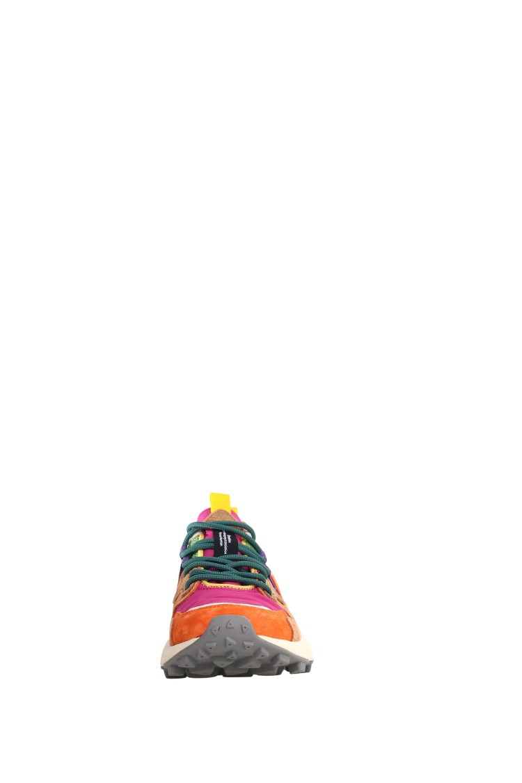 Flower Mountain Sporty Multicolored Suede Sneakers With Antibacterial Insole