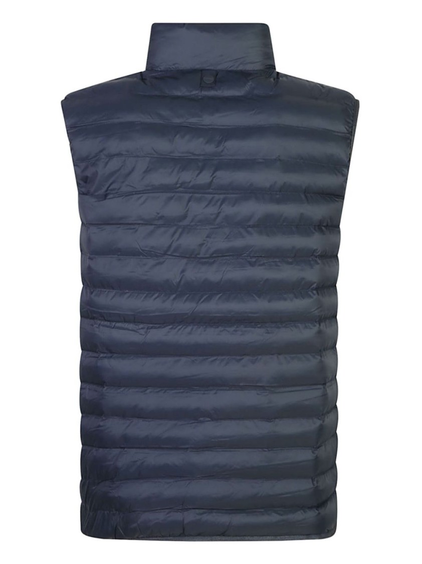 Calvin Klein Recycled Nylon Down Jacket With Eco-friendly Design And Sophisticated Knitwear Style In Grey