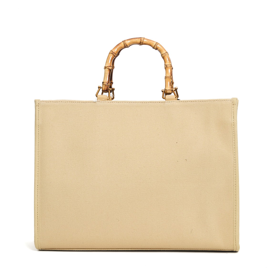 Rue Madame Canvas Tote With Embroidered Butterflies