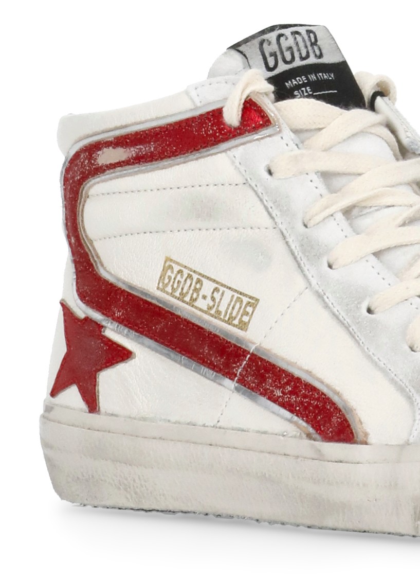 Golden Goose Slide Penstar Classic Sneakers In White