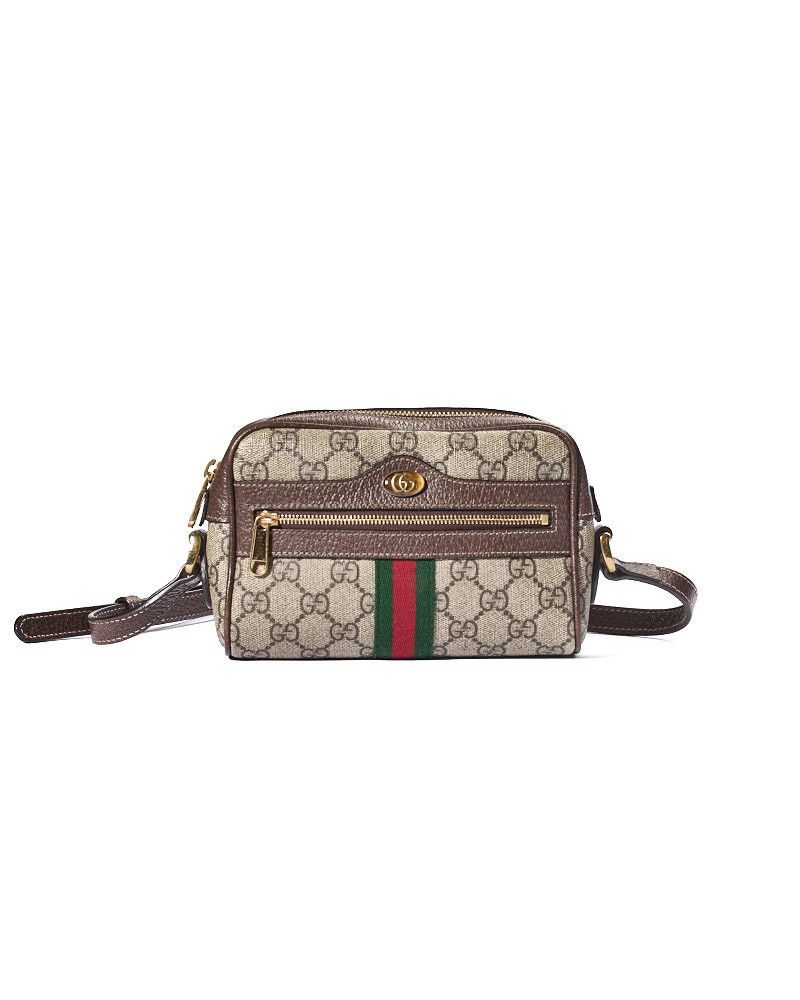 Gucci Camera Bag Vintage Small Ophidia Brown
