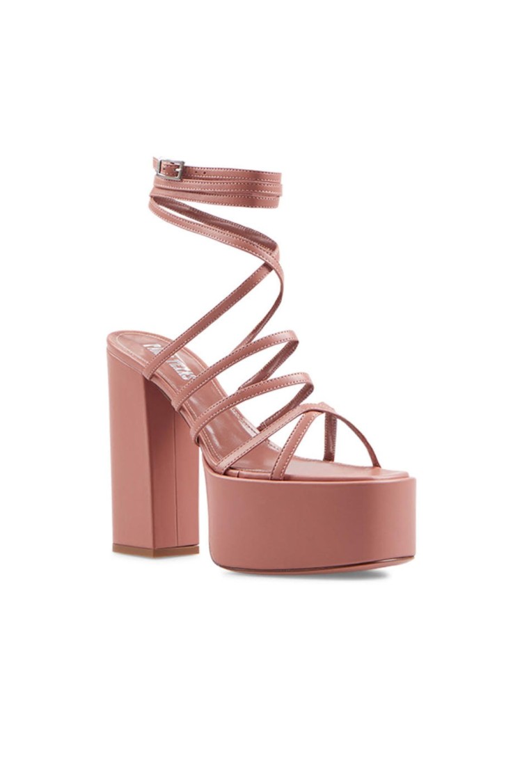 Paris Texas Evita Platform Sandal In Brown