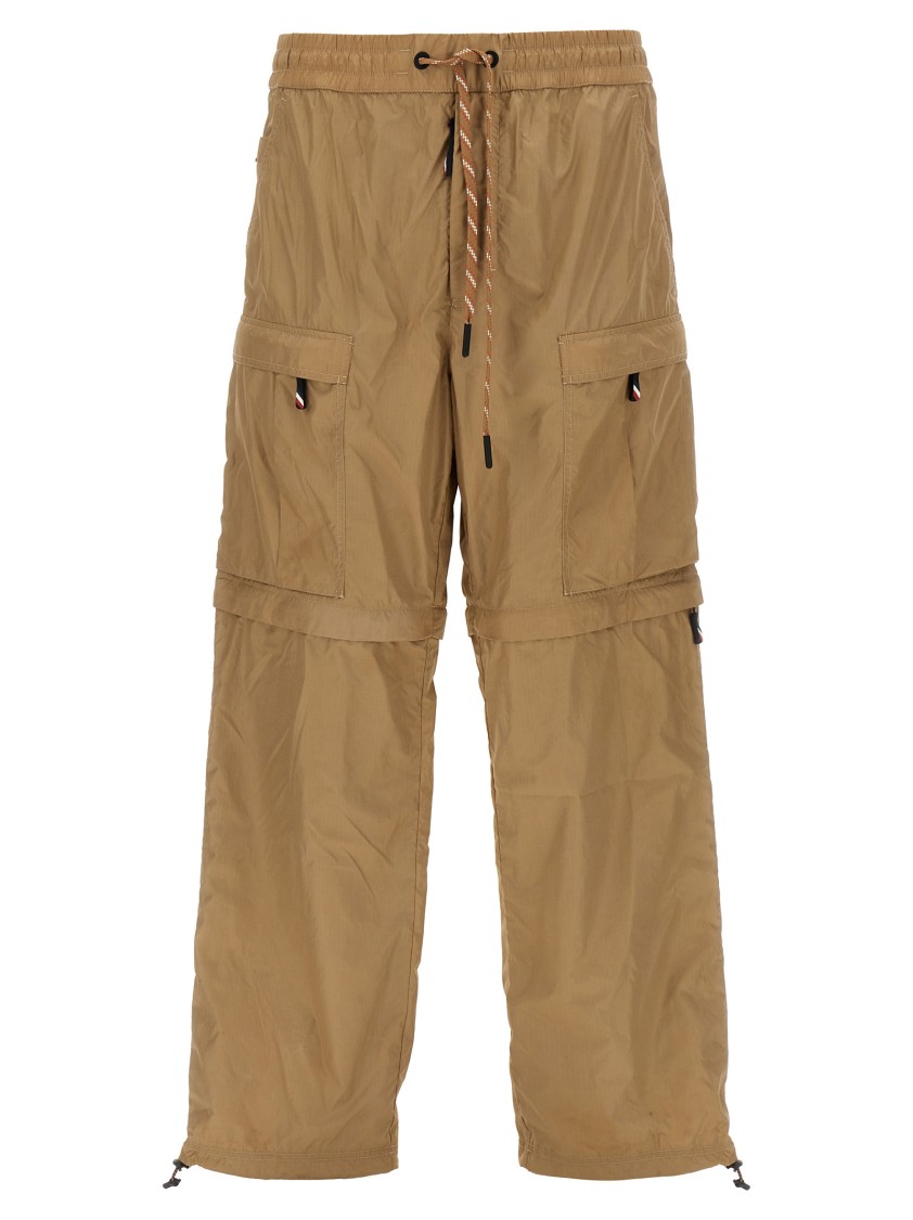 Moncler Grenoble Nylon Cargo Pants In Gold