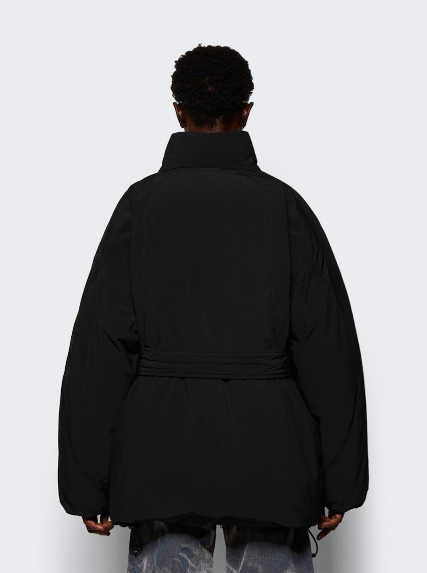 Alexander Wang Decorative Filled Down Jacket In Black
