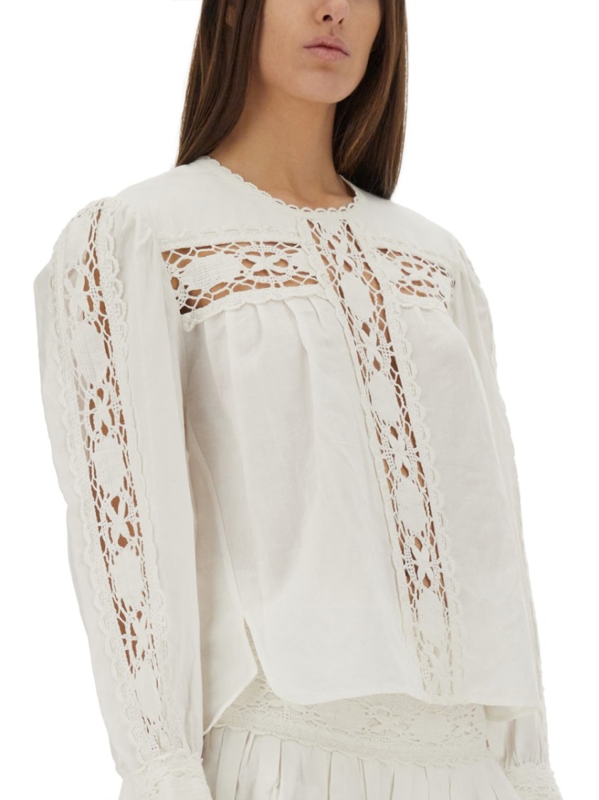 Shop Isabel Marant Étoile "valmira" Top In White