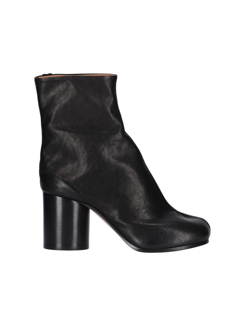 Shop Maison Margiela "tabi" Ankle Boots – Black