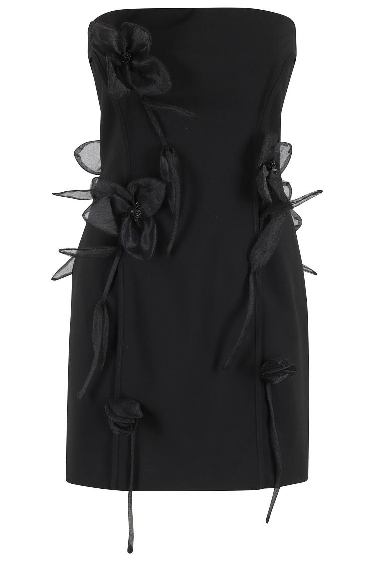 Shop Rotate Birger Christensen Rotate Tube Rose Dress In Black