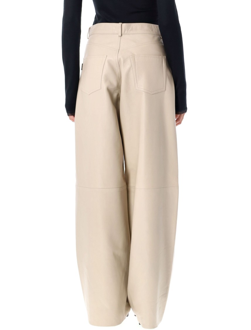 Haikure Bethany Leather Pants In Neutral