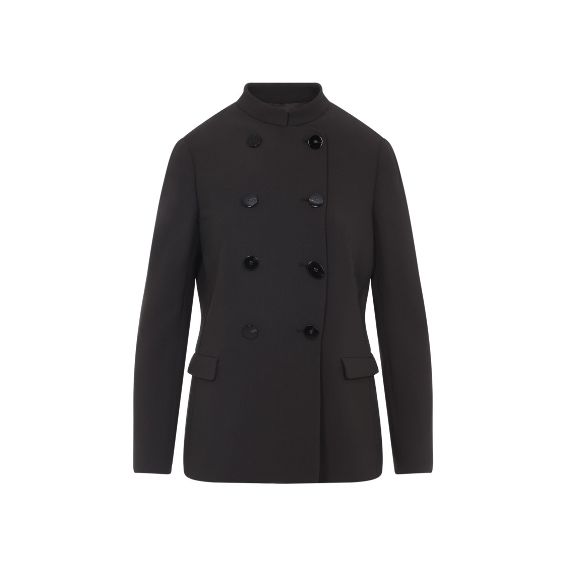 Giorgio Armani Tailored Jacket With Double-breasted Button Detailing In Gray
