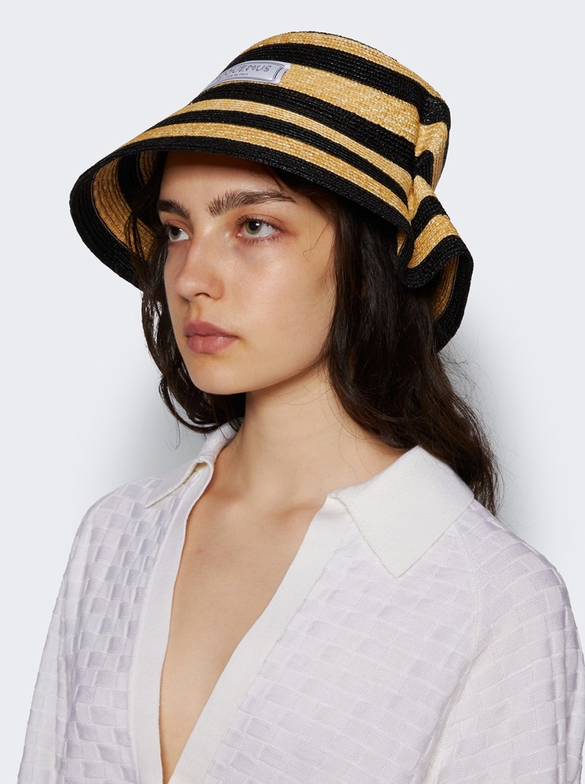 Jacquemus La Chapeau Vela Raffia Bucket Hat