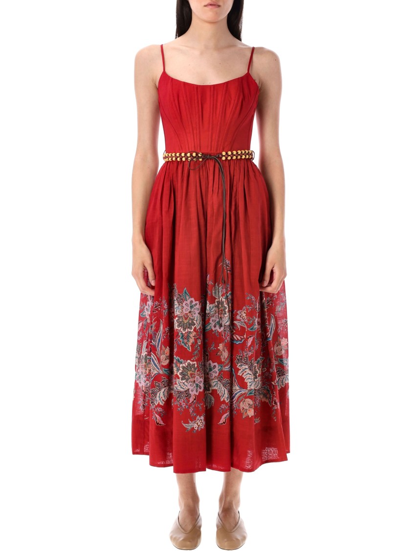 Zimmermann Rhiannon Corset Midi Dress
