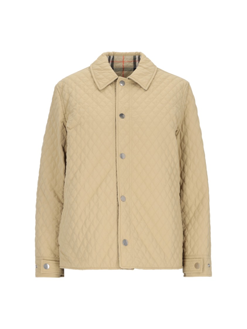Burberry Reversible Single-breasted Jacket – Beige In Neutrals