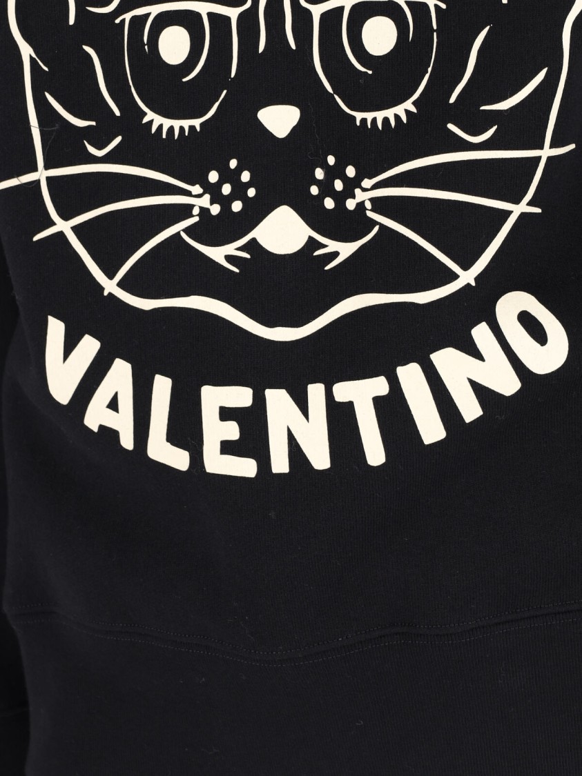Shop Valentino Le Chat De La Maison Hoodie – Black