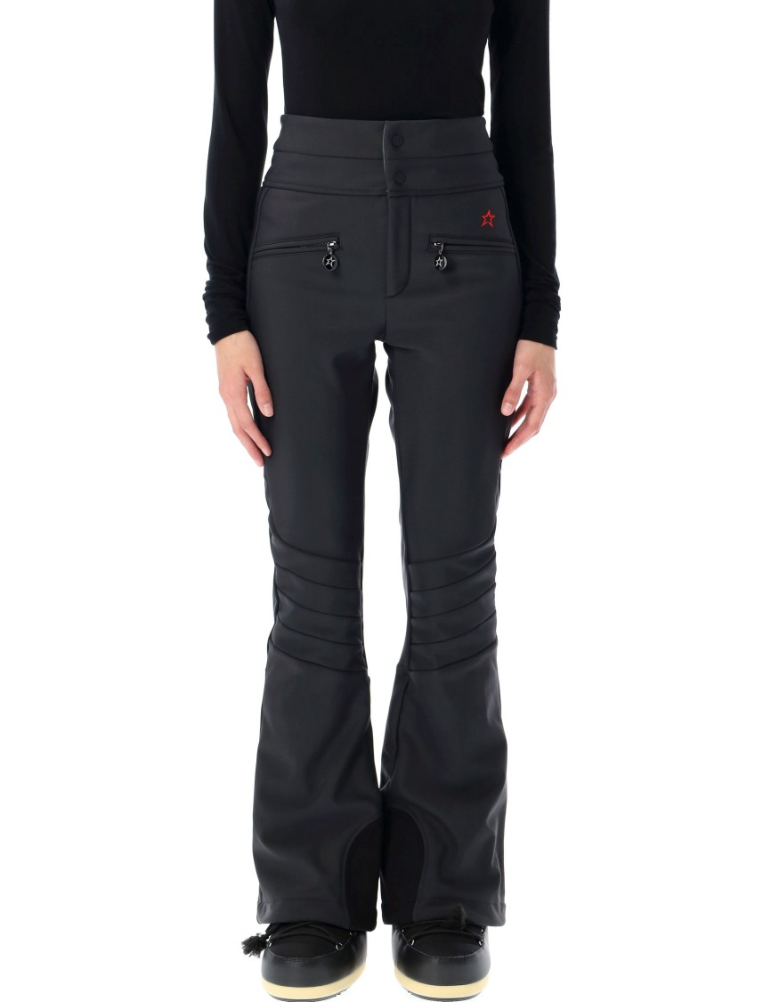Perfect Moment Aurora High-rise Nylon Flared Ski Pants In Black