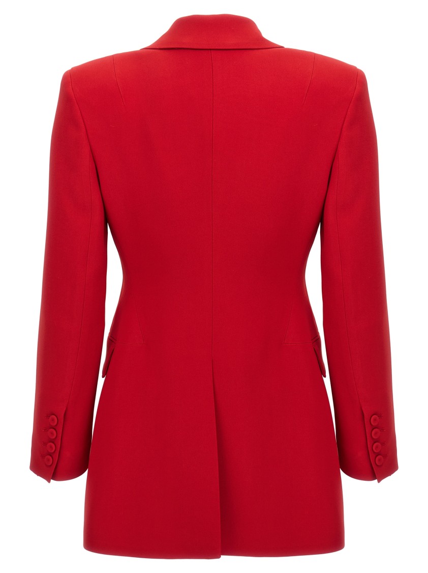 Ermanno Scervino Single-breasted Blazer Blazer And Suits Red In Gold