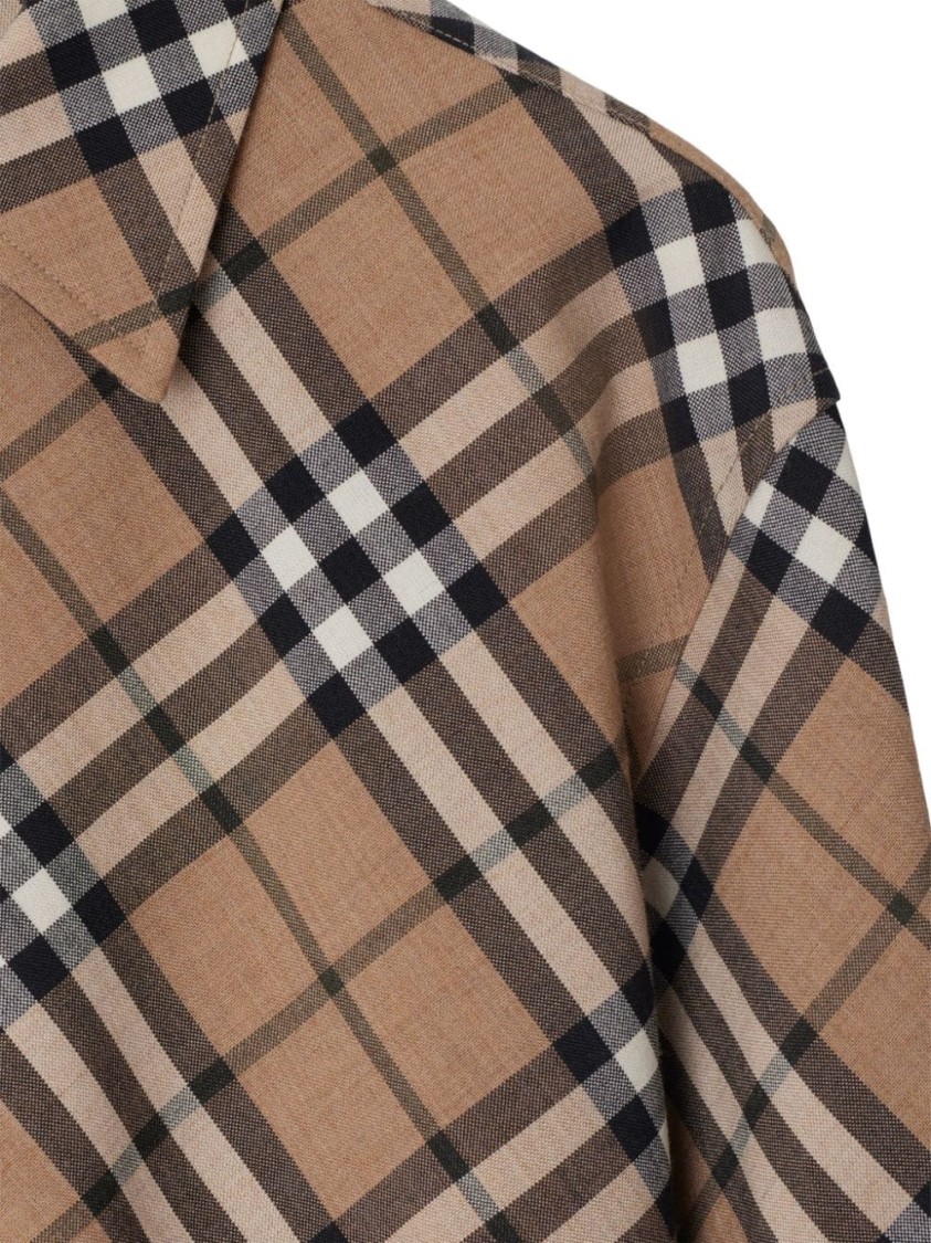 Shop Burberry Classic Plaid Shirt In Beige Tones In Brown