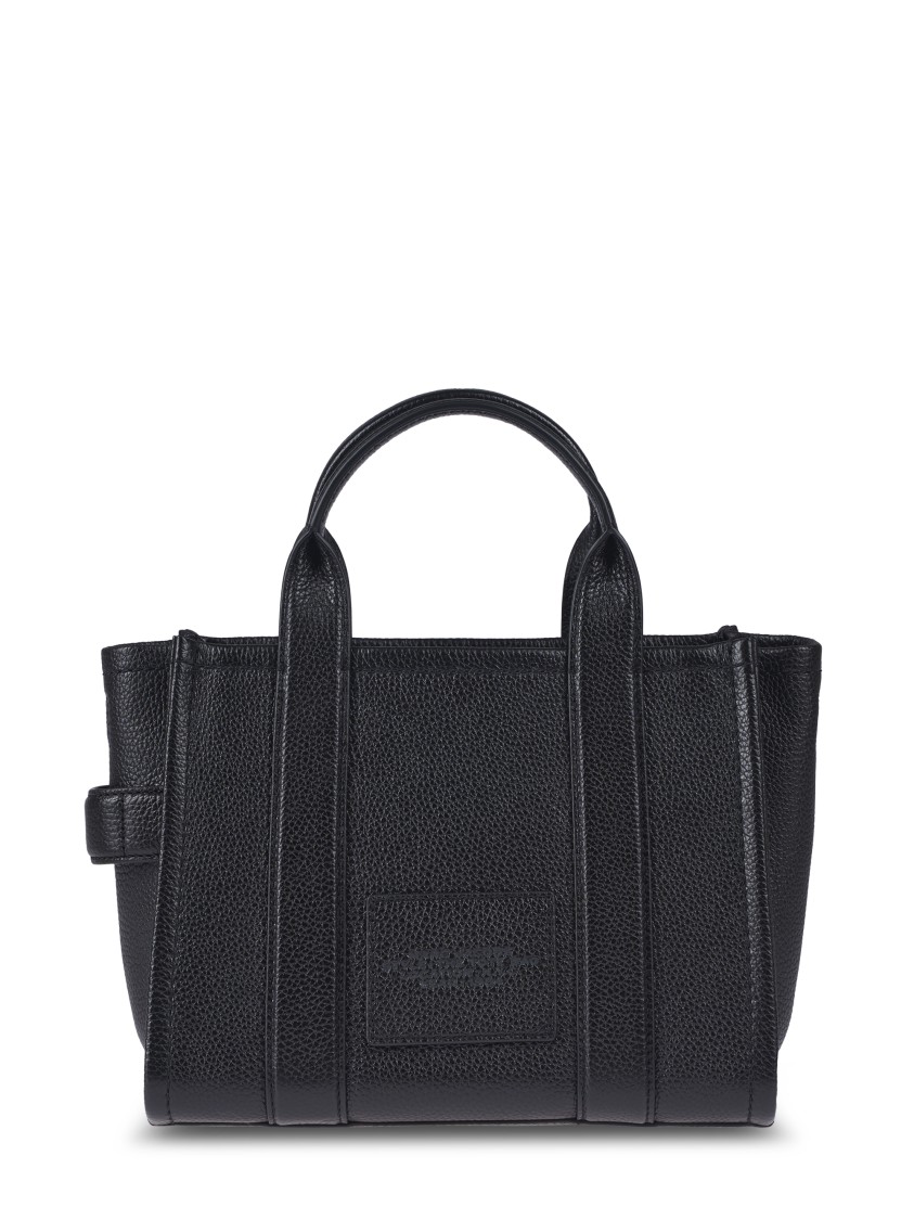 Marc Jacobs Textured Leather Tote With Dual Top Handles In Black