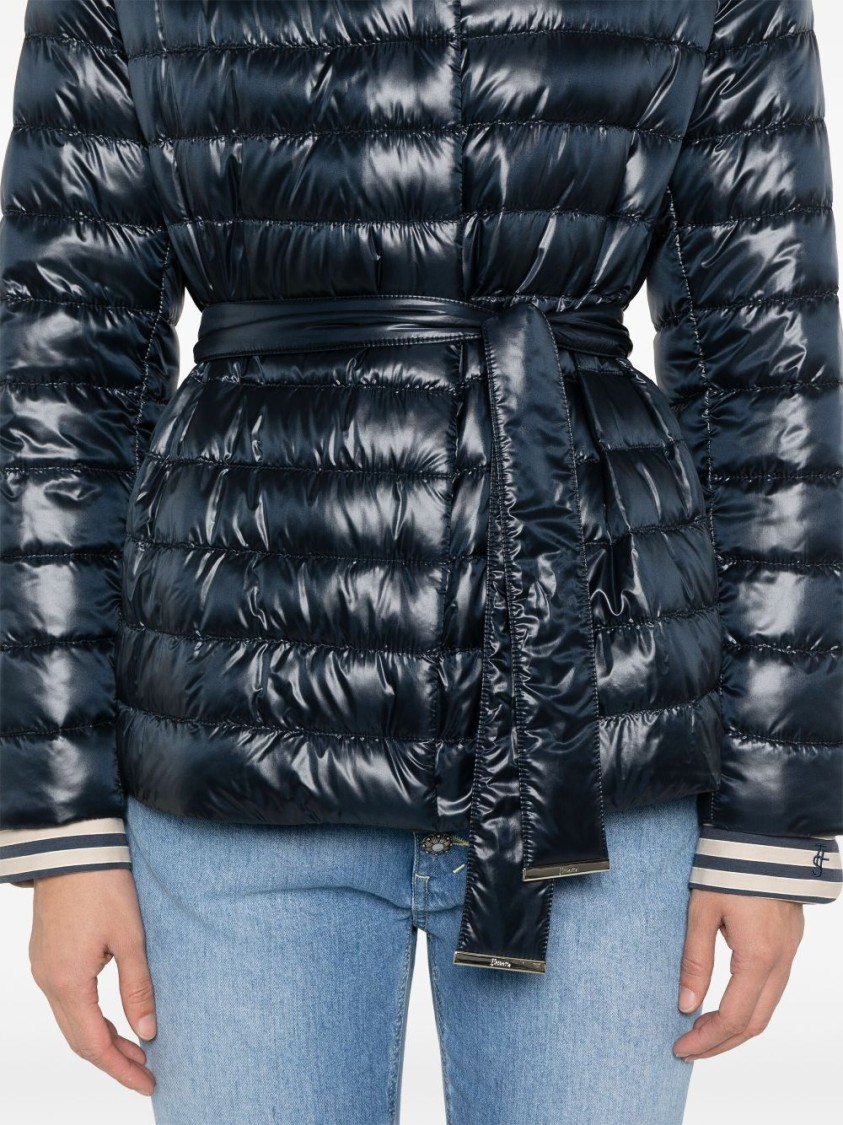 Herno Nylon Short Down Jacket In Black