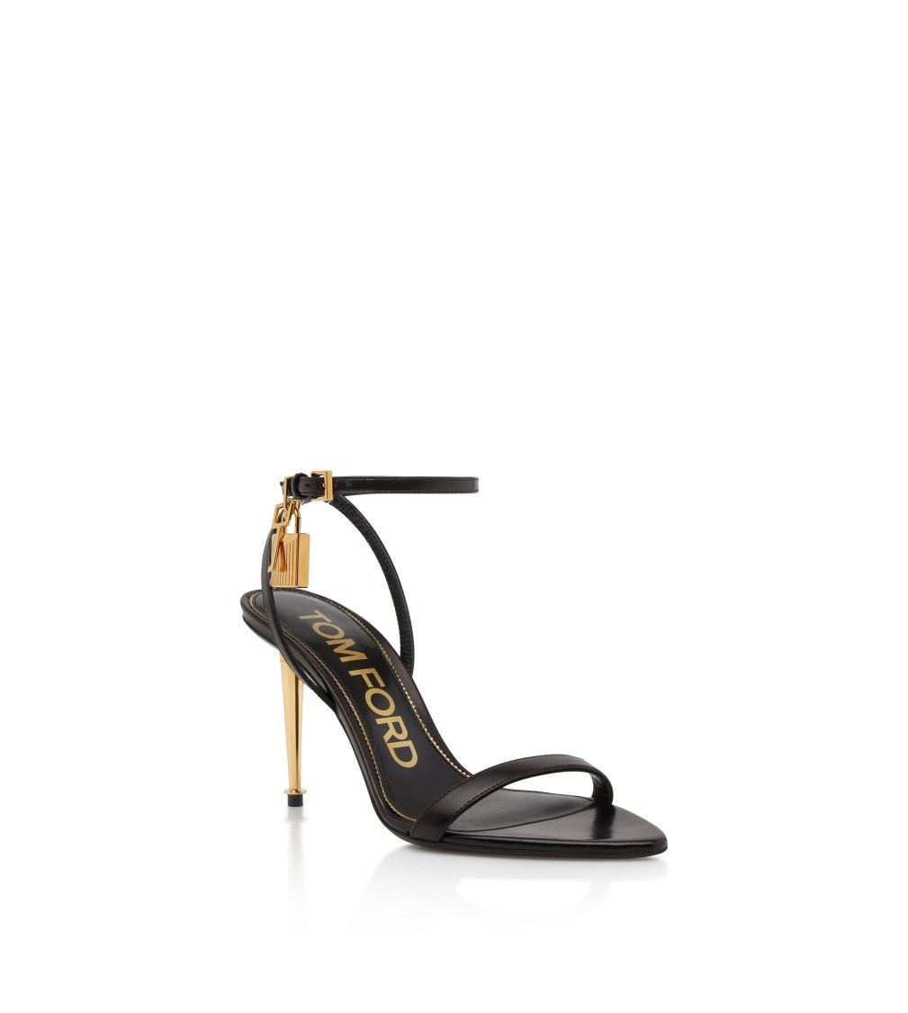 Tom Ford Shiny Leather Padlock Pointy N