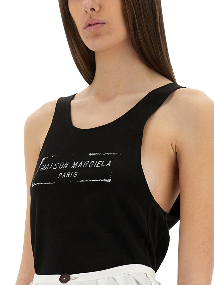 Maison Margiela Logo Stamp Tank Top