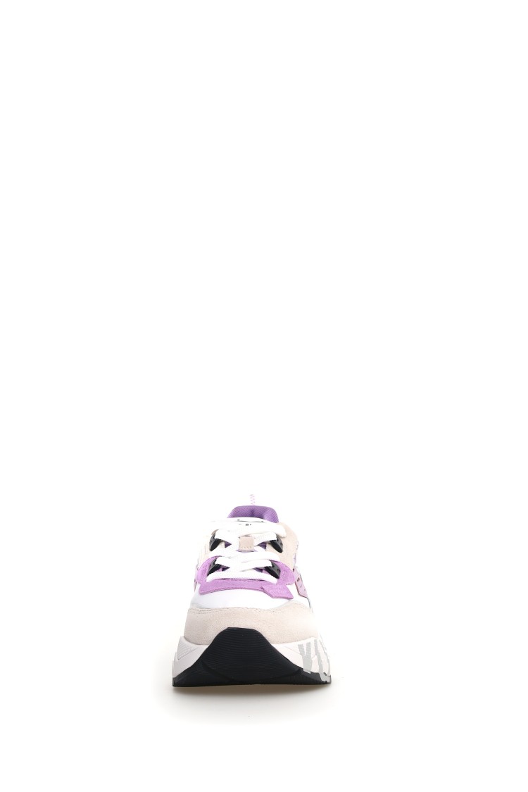 VOILE BLANCHE VOILE BLANCHE LIGHT PINK SNEAKERS WITH SOFT TEXTURES