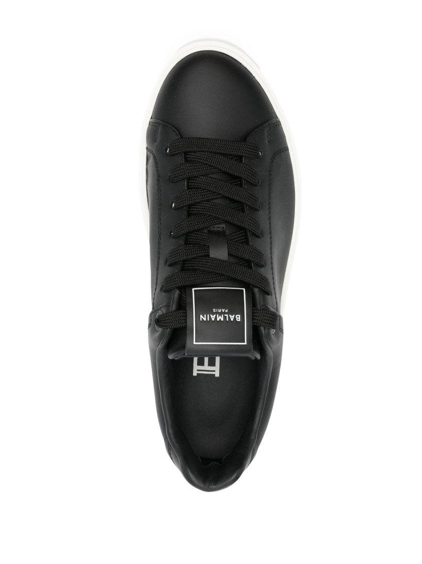 Balmain B-court Sneakers In Black