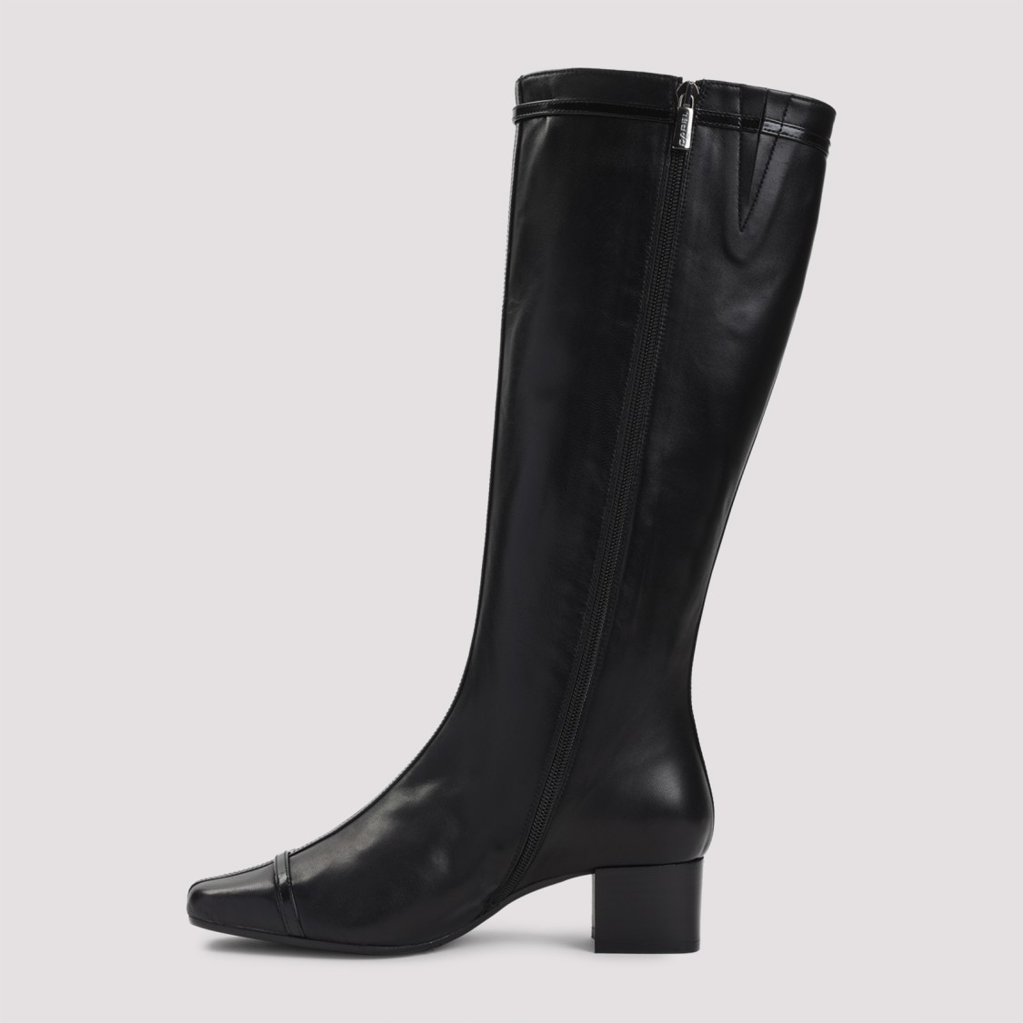 Carel Paris Black Leather Starter Boots In Black