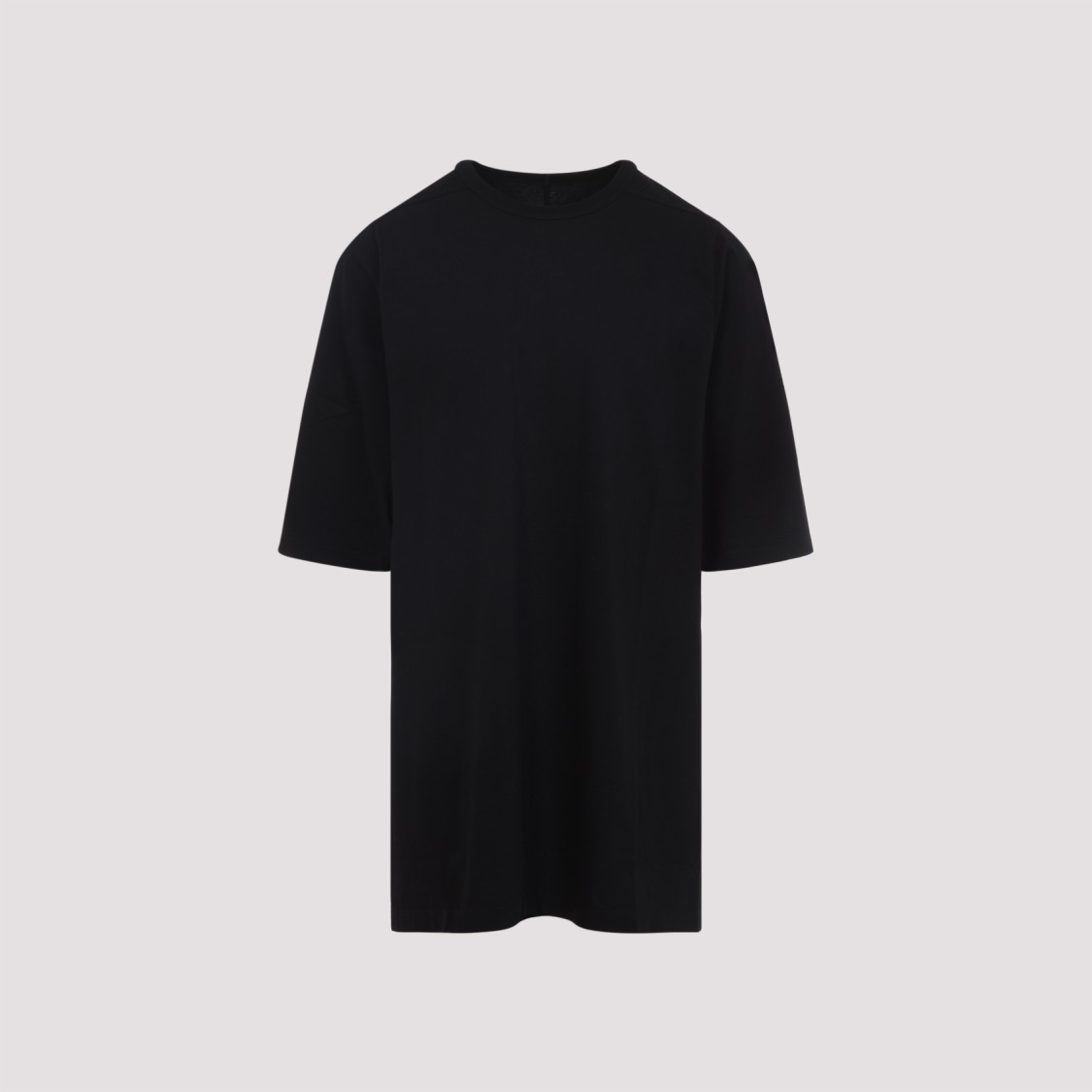 Rick Owens Relaxed Fit Oversized T-shirt With Classic Crew Neckline In Black
