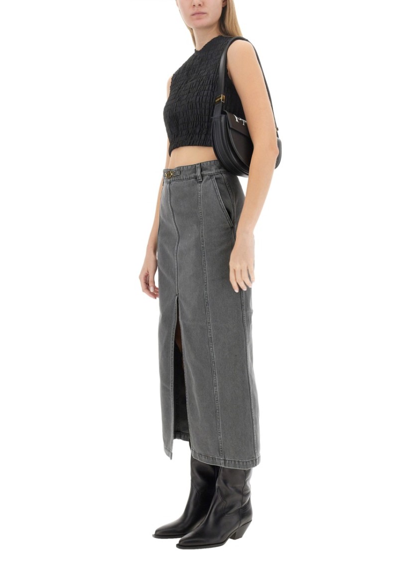Shop Patou Textured Crinkled Cropped Top