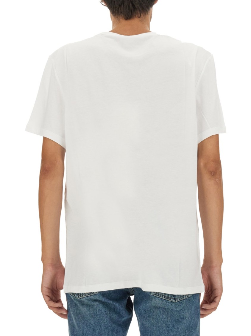 Alexander Mcqueen Men's Skull Print T Shirt In White