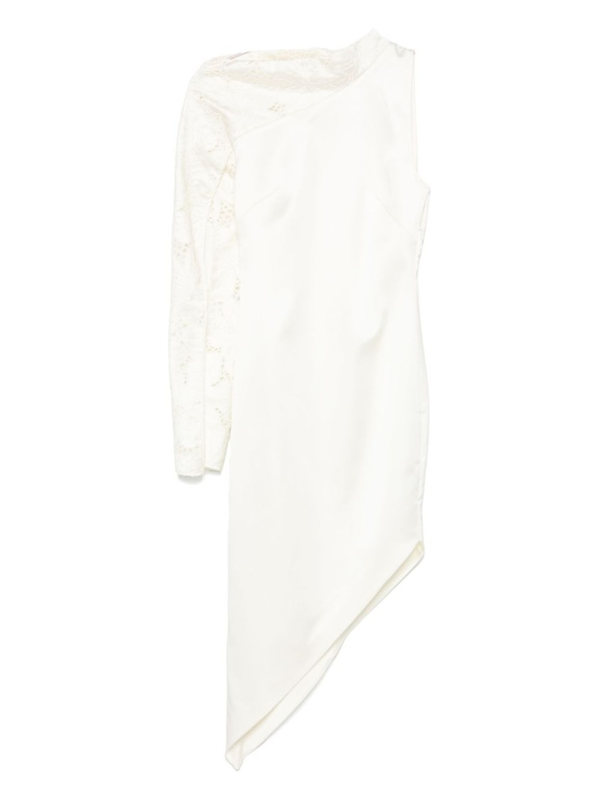 GENNY GENNY ONE SHOULDER MIDI DRESS