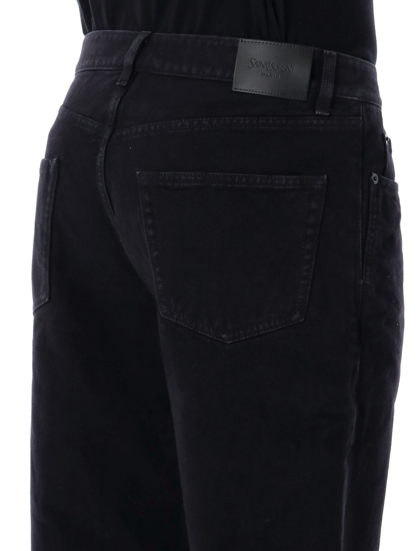 Saint Laurent Aint Baggy Jean Sn34 In Black