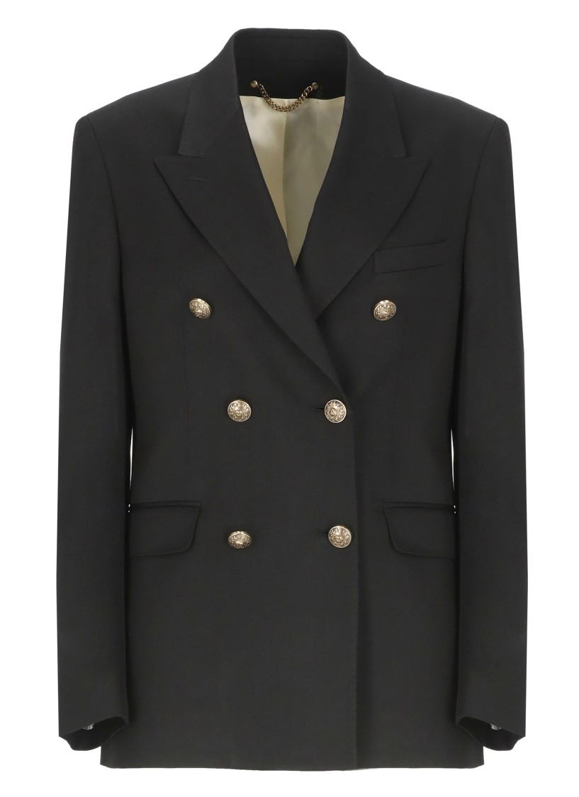 Golden Goose Double Breasted Blazer In Light Dry Wool Gabardine Clothing
