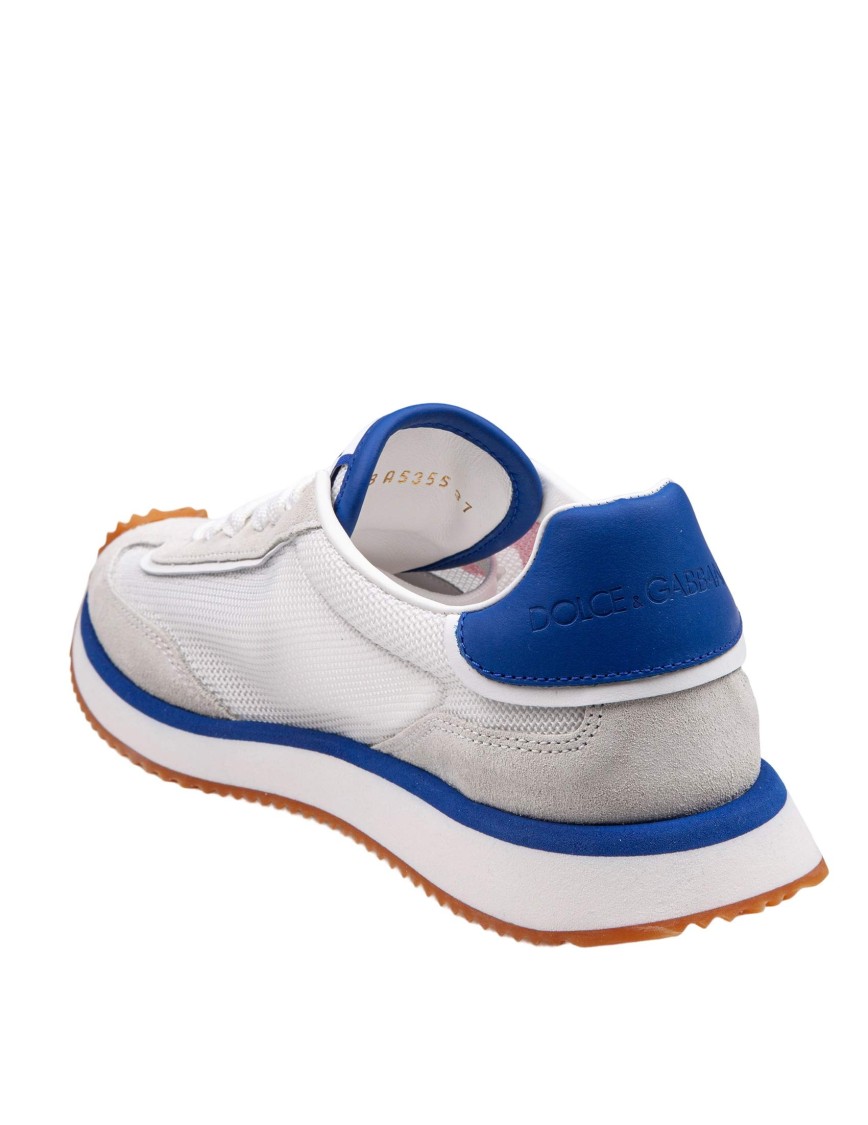 Dolce & Gabbana Cushion Low-top Sneakers Featuring Contrasting Elements In White