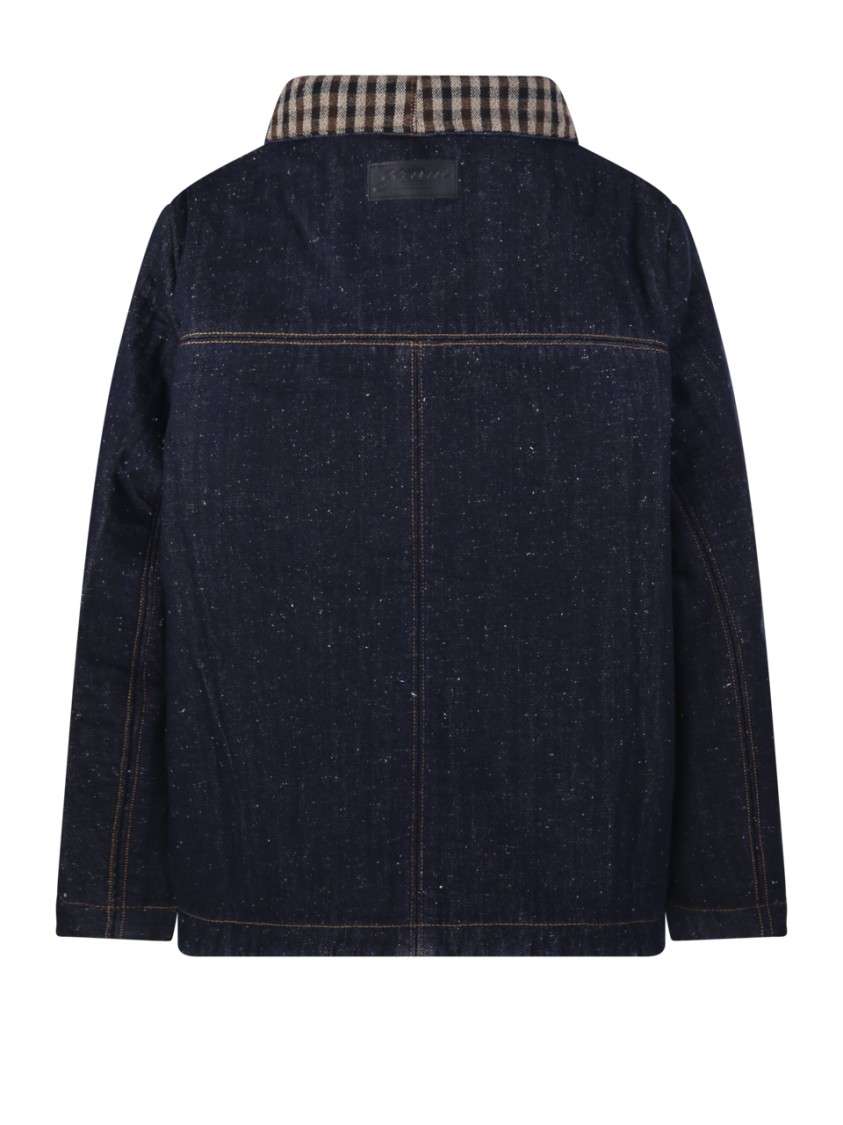 Ganni Neppy Denim Bonded Jacket in Blue | THE LIST