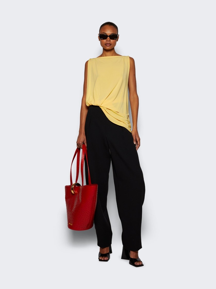 Jacquemus Draped Sleeveless Asymmetric Lightweight Top