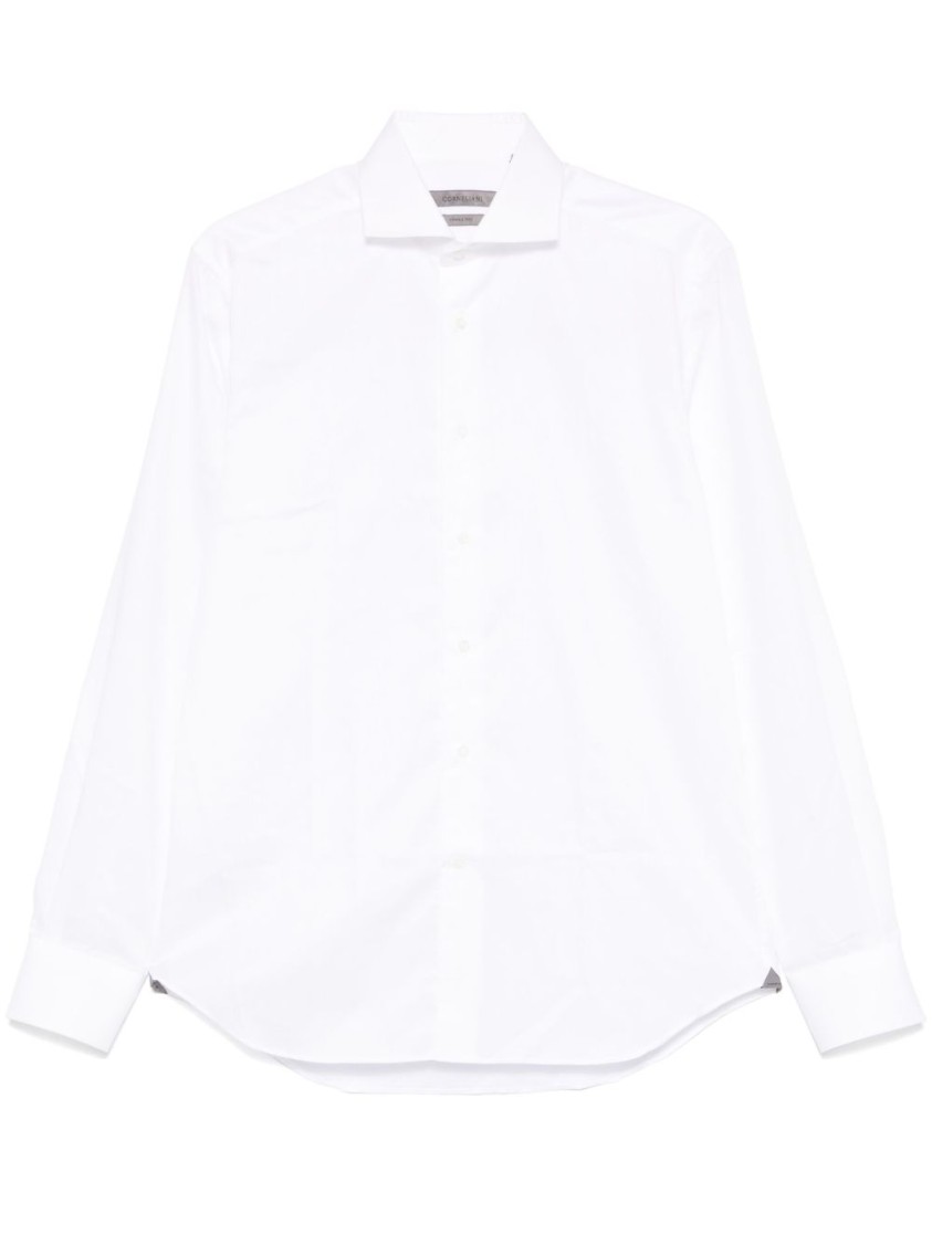 Corneliani Elegant White Cotton Shirt In White