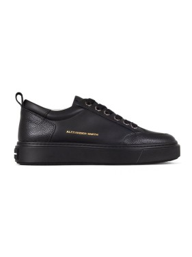 スニーカー Alexander Smith Glossy Black Cow Leather Trainers Alexander Smith Glossy Black Cow Leather Trainers Sneaker