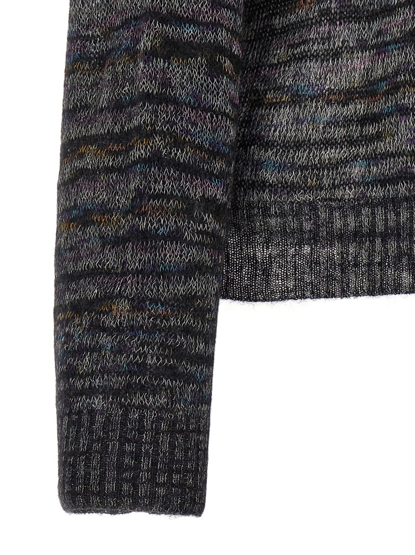 Missoni Tie-dye Pattern Knit Sweater In Gray