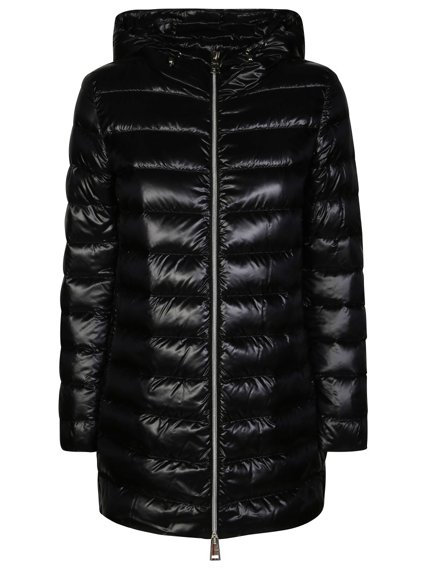 Herno A-shape Ultralight Jacket With Glossy Finish In Black
