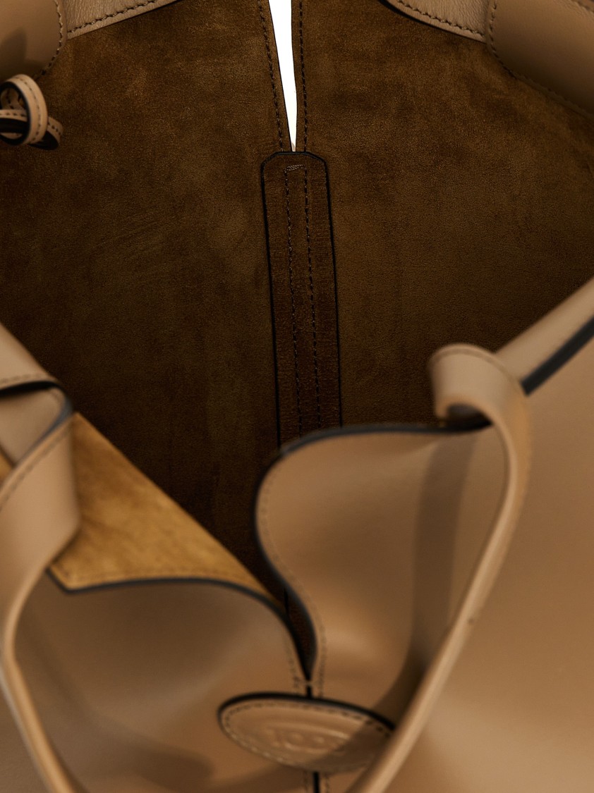 Tod's ' Di Bag Folio' Shopping Bag In Brown