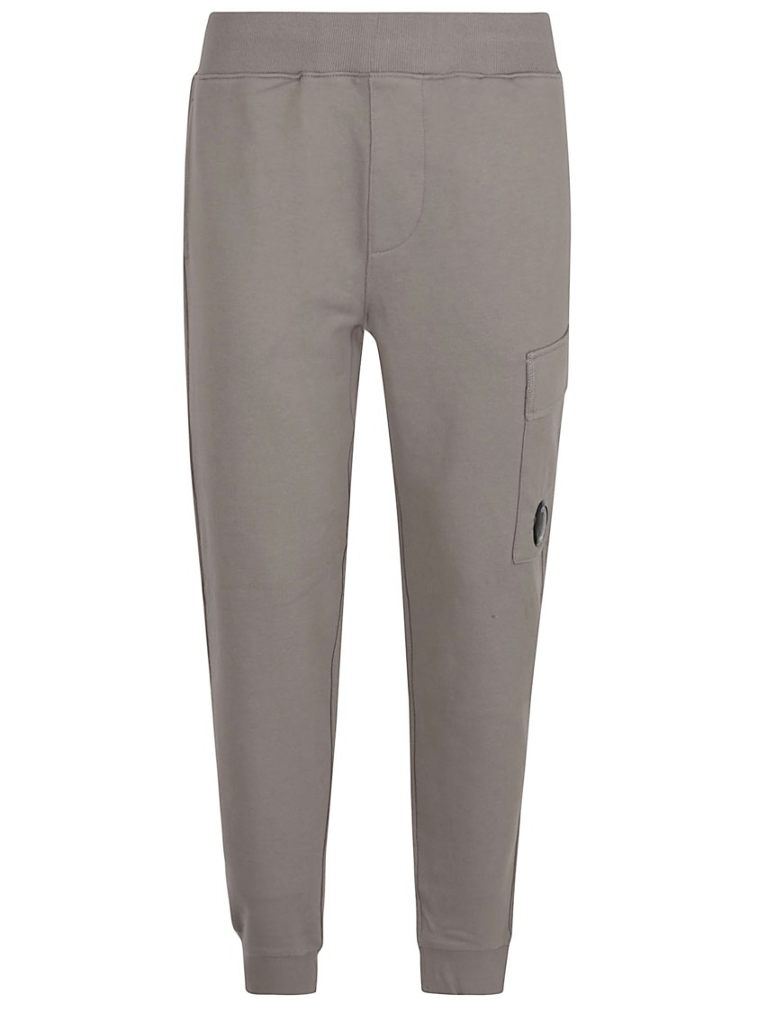 C.p. Company Sweatpants Cargo Pant In Diagonal Raised Fleece In Brown