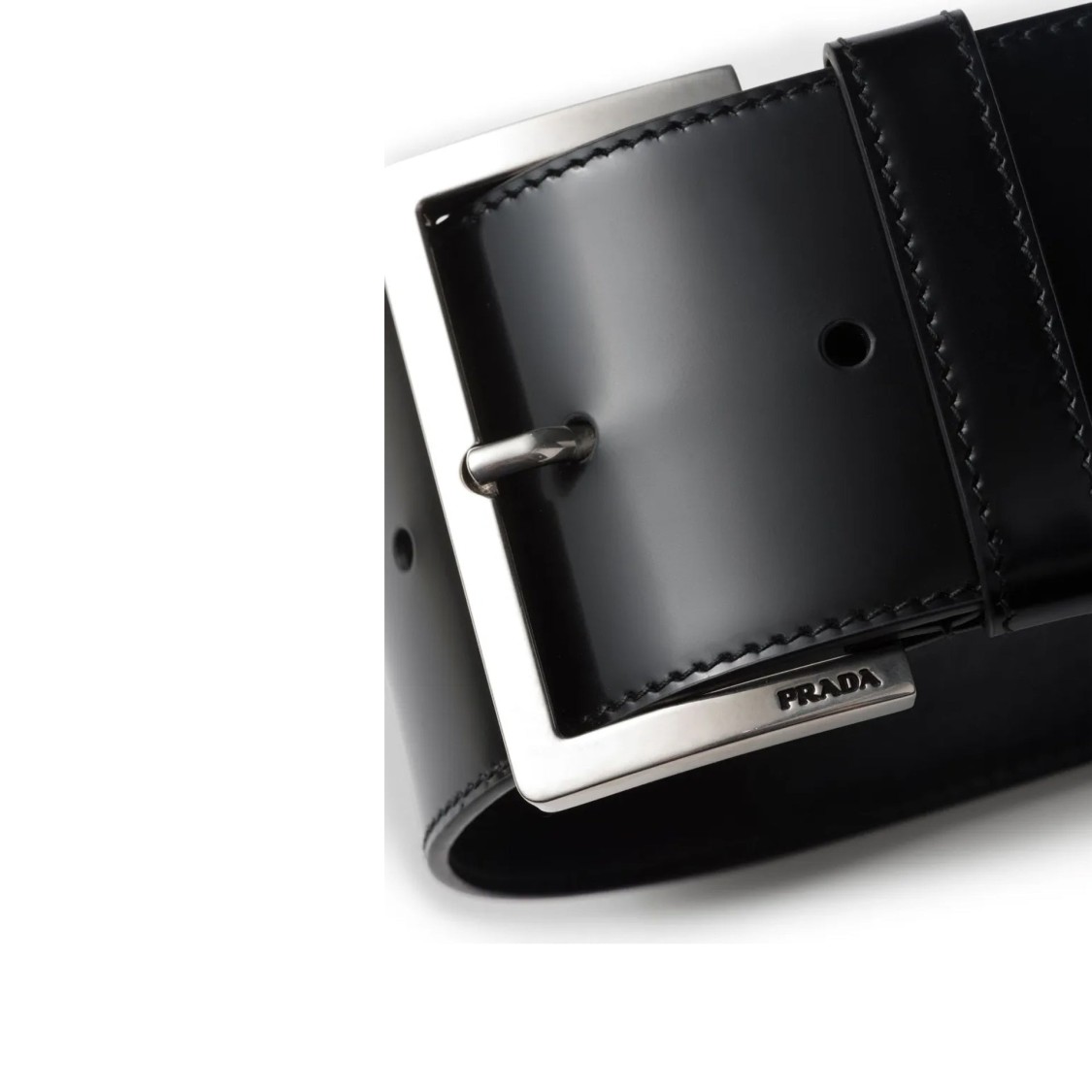 Prada Leather Wrist Strap In Black