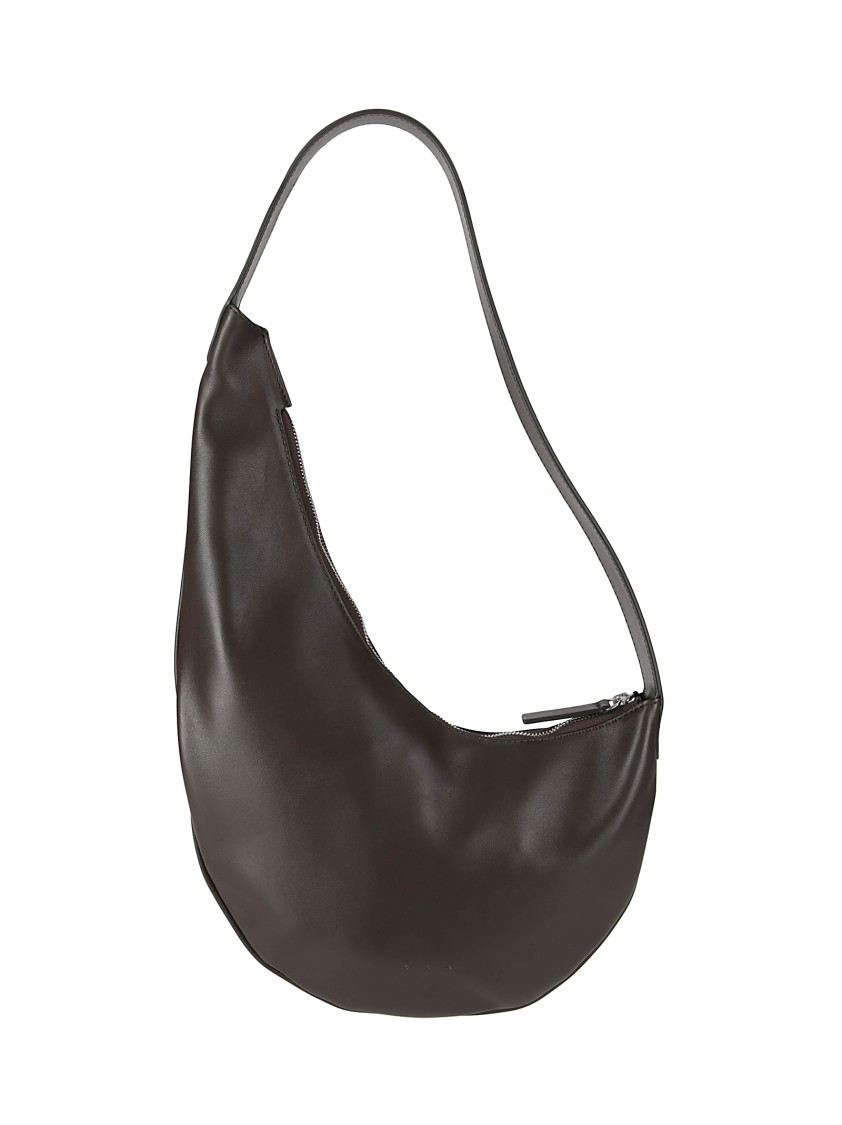 Aesther Ekme Mini Lune Hobo Smooth Leather Bag In Brown
