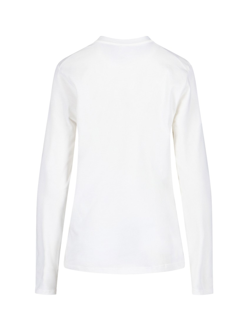 Shop Jil Sander Logo T-shirt – White